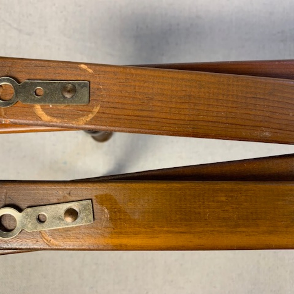 VG Vintage Wood Accordion Mug Display Peg Rack - Picture 7 of 10